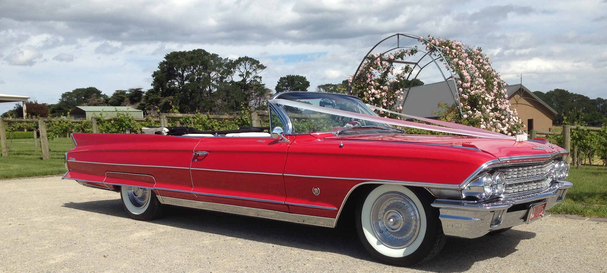Heinz's Red Caddy Wedding Car Hire